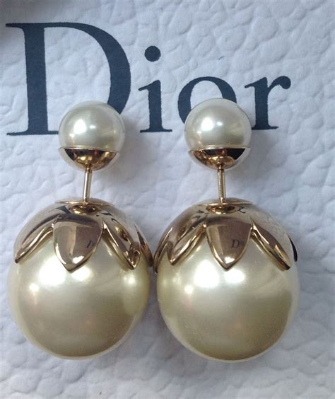 miss dior earrings|dior pearl earrings.